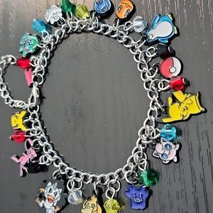 Pokemon Character Inspired Charm Bracelet